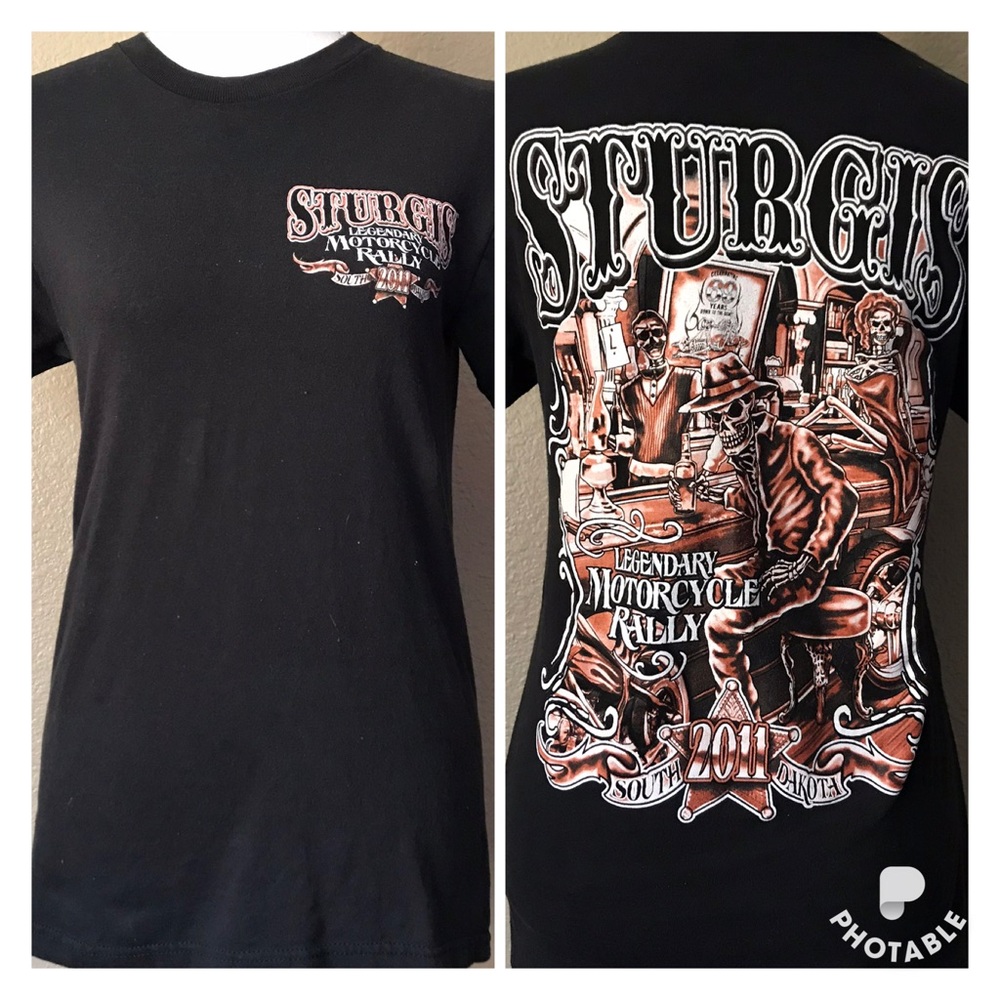 SturgiS Skeleton Bar T-shirt